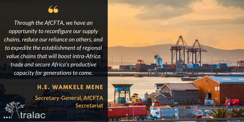 AfCFTA Secretariat Mene quote