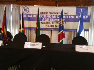 Entry into force of the SADC-EU Economic Partnership Agreement (EPA)