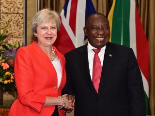 President Cyril Ramaphosa and UK Prime Minister Theresa May’s press statements in Cape Town, South Africa