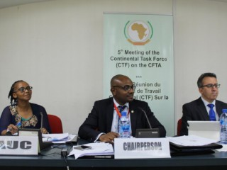 The 5th Continental Task Force (CTF) Meeting on the Continental Free Trade Area (CFTA) considers documents in preparation of the negotiations